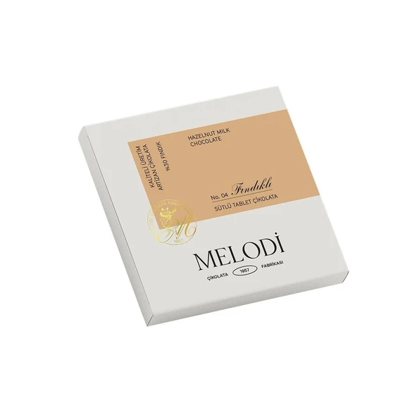 Melodi Çikolata Fındık Parçacıklı Sütlü Çikolata Tablet 60g