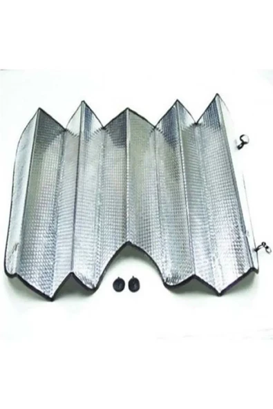 Oto Güneşlik Balonlu Çift Taraflı Alüminyum Folyo Kaplı Oto Güneşlik 130x60 Cm 80740 - 2