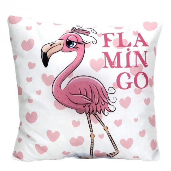 Flamingo Puf Yastık Flamingo Fanus Biblo Hediye Seti - 3