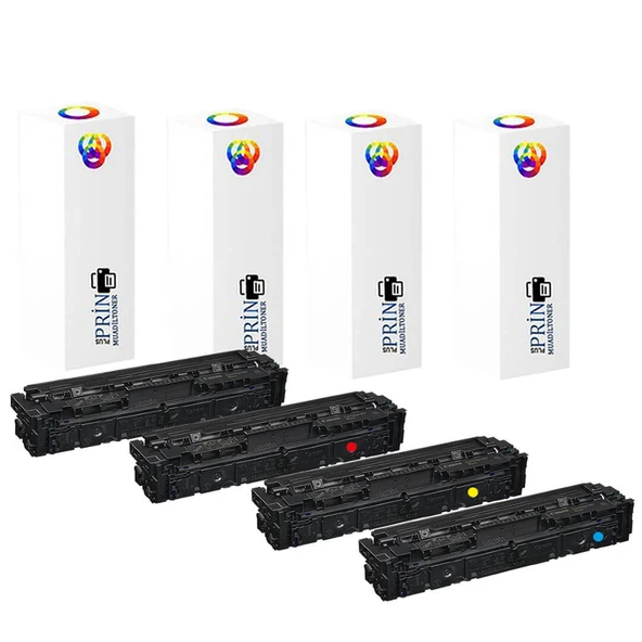 CRG-067H/ Canon I-Sensys MF-655CX 4 Renk Bir Arada Muadil Toner Chipli - Resim 5