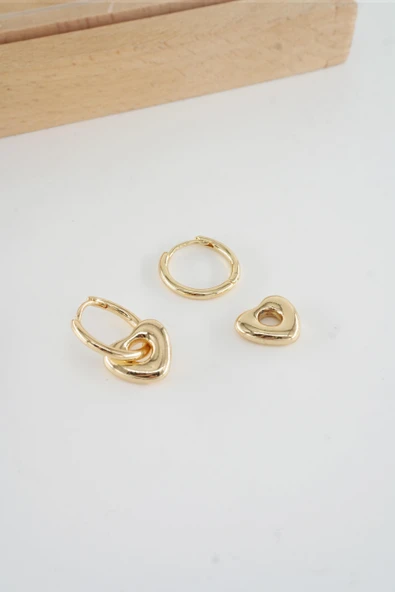 Kadın Vip Seri  316 L Çelik Antialerjik 2.5 cm Yıldız Model Küpe - Resim 3