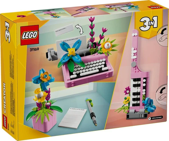 LEGO Creator 31169 Typewriter with Flowers - 2