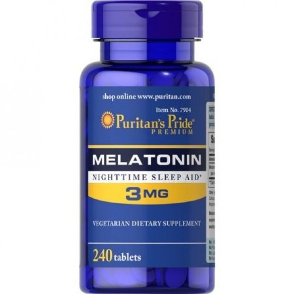 Puritans Pride Melatonin 3 mg 240 Tablet