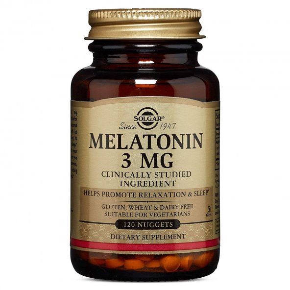 SOLGAR MELATONİN - melatonina - uyku düzenleyici 3 MG - 120 TABLET