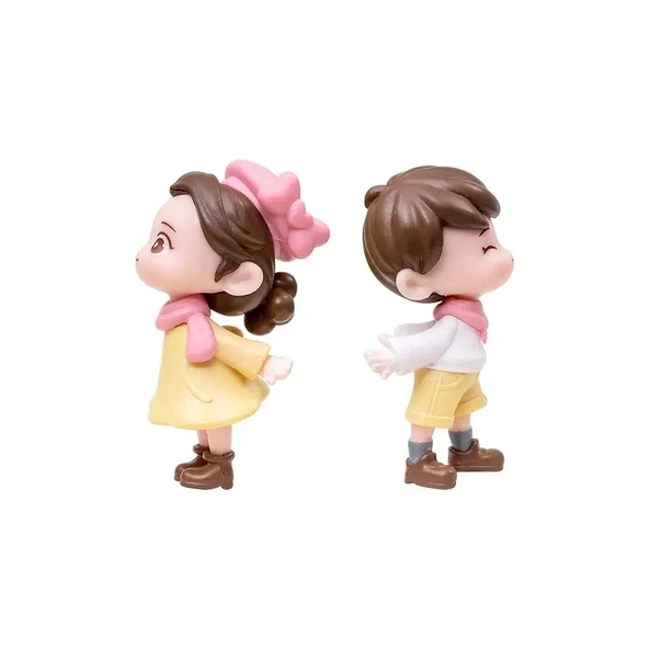 Romantik Çift Figürleri , Sevimli figürler, Biblo hediyelik oyuncak - 3