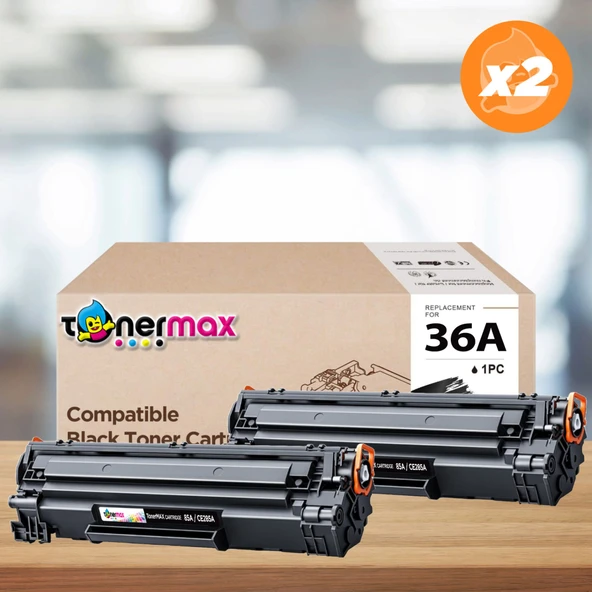 Hp LaserJet M1522nf MFP Muadil Toner 2'li Paket / CB436A