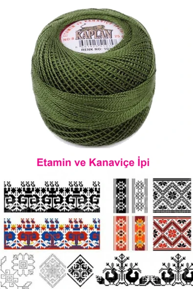Kaplan Etamin Ve Kanaviçe İpi 8 No Kod/Renk: 1015 - - Resim 2