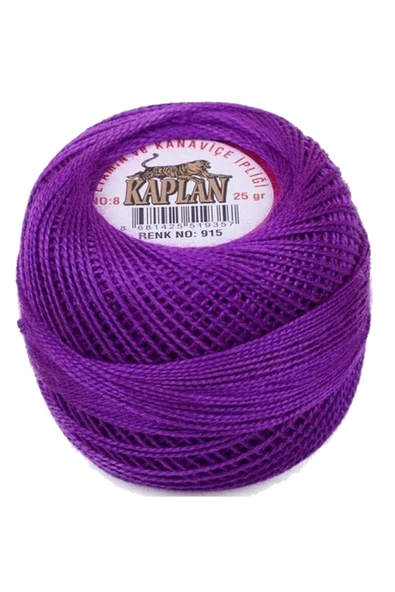 3 Adet Kaplan Etamin Ve Kanaviçe İpi 8 No Kod/Renk: 347 - 115 - 915 - Ryl - Resim 3