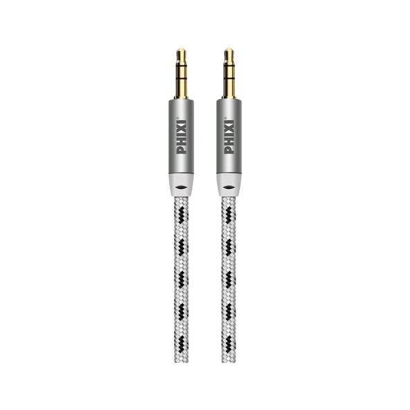 Basic A810 Hasır Örgü 3.5mm Aux Kablo