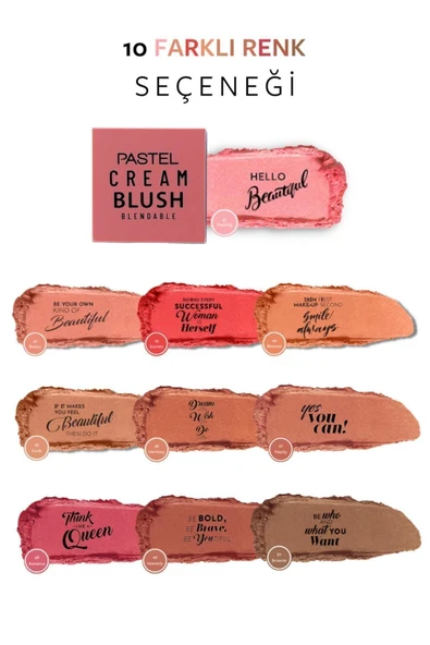PASTEL Profashion 41 Krem Allık - 7