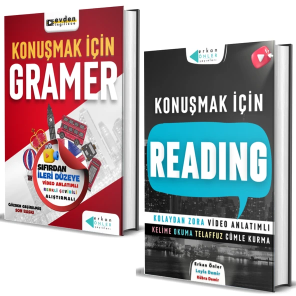 GRAMERLİ READING SETİ (2 KİTAP+VİDEO DERSLER)GRAMER+READİNG