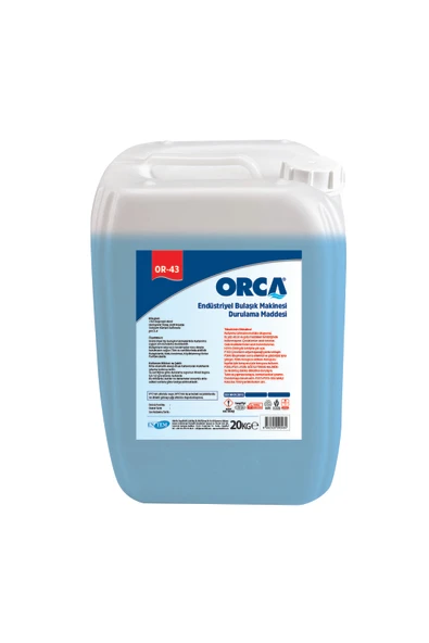 Orca Endustriyel Bulaşık Makinesi Parlatıcısı (Durulama) 20 Litre