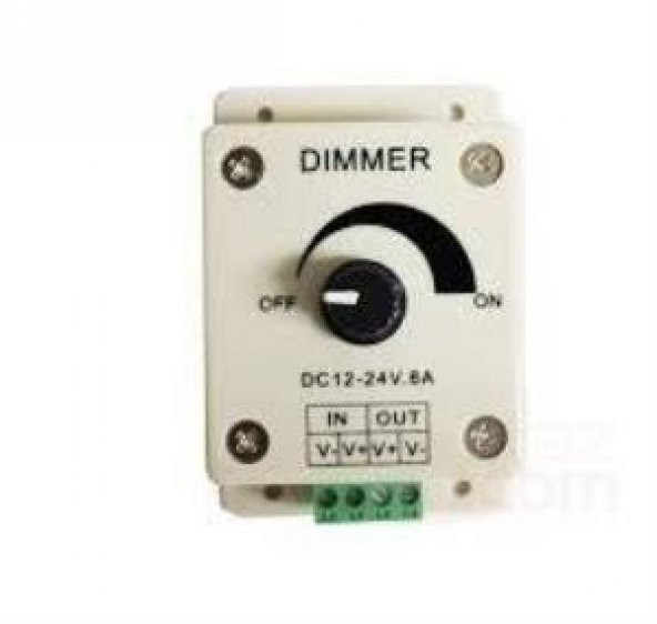 Manuel Led Dimmer 12-24 VDC /8A 100 Watt