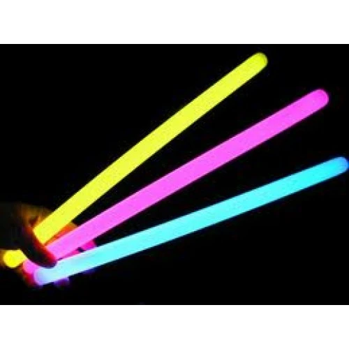 Karanlıkta Parlayan Fosforlu Glow Stick Kalın Çubuk 30 cm 1 Adet - 2