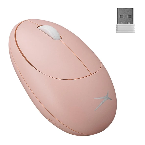 Altec Lansing Pembe 2.4GHz USB 1200DPI Alkalin Pilli Kablosuz Mouse ürün görseli