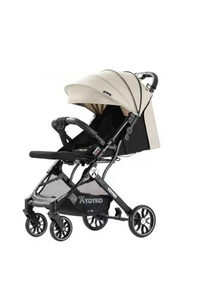 Quantum Kabin Boy travel sistem Tek Elle Kolay Katlanır Pratik Bebek Arabası - Haki Siyah - 3