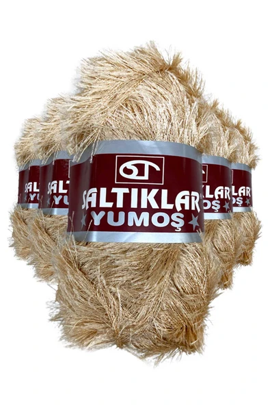 5 Adet Yumoş Sakallı El Örgü Ipi Yünü 100 ürün görseli 1
