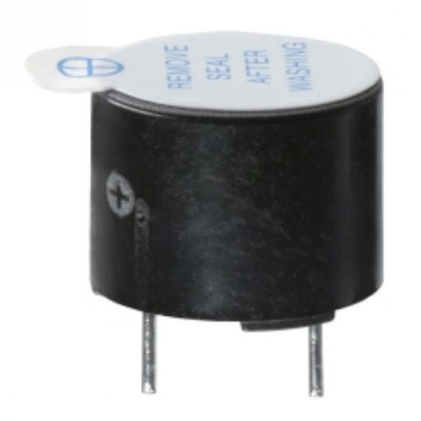 Buzzer 5V ~ 12V 12x10mm  ZX12A12 Siyah Pcb Tip IC-219 - 2