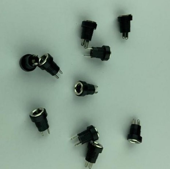 ADAPTÖR JAK 2,1mm ERKEK ŞASE Tip Çap: 8mm 2 PİNLİ GÖMME TİP