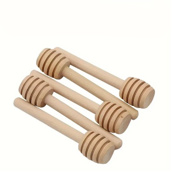 Ahşap Bal ve Reçel Kaşığı 5'li Paket - 6
