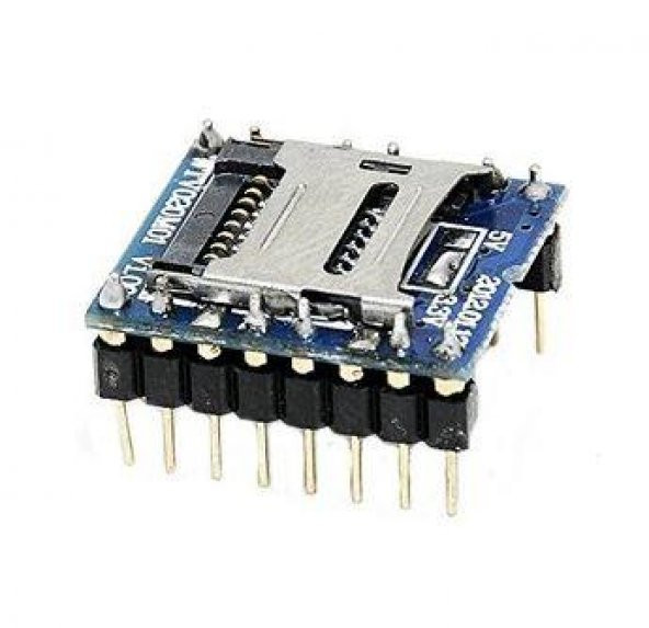 ARDUİNO WTV020 çipsetli Mini SD Kartlı Ses Modülü