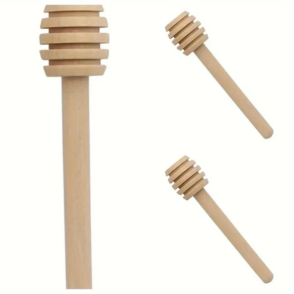 Ahşap Bal ve Reçel Kaşığı 5'li Paket - 4
