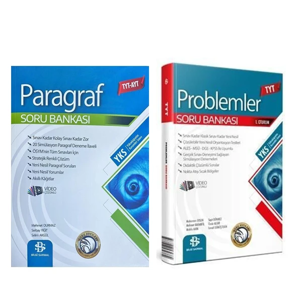 Bilgi Sarmal Paragraf ve Problemler Soru Bankası Seti 2 Kitap