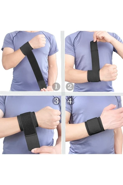 Durastrong Supportive Ayarlanabilir El Spor Bilekliği Bandajı Profesyonel Bilek Ateli Splinti ürün görseli 1