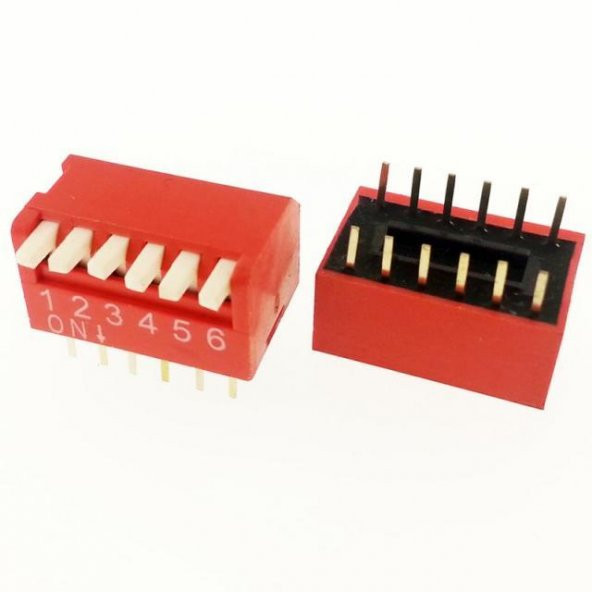 6 Pin Piano Tip Dip Switch