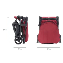 Inglesina Sketch Tek El Tek Hamle ile Katlanıp Açılan Bebek Arabası - Black - Resim 3