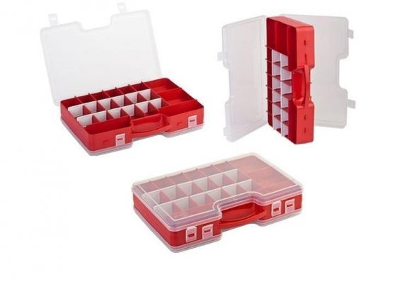 Setbox 844  44 Seyyar Bölmeli Çift Taraflı Kapaklı Organizer Kutu 310 x 310 x 37 mm - 2