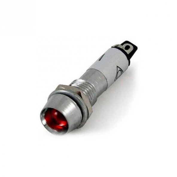 SİNYAL LAMBASI METAL 220 V Ledli 8 mm KIRMIZI IC-225