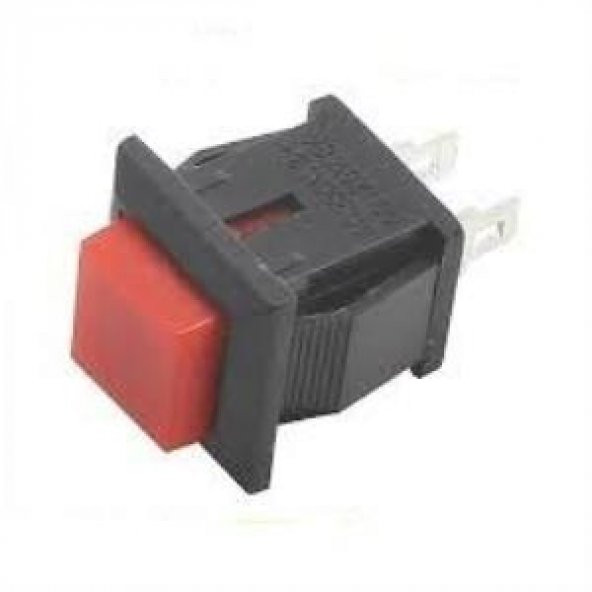 BUTON BEYAZ KARE PANEL Tip PBS-15B 2 Pin TIRNAKLI