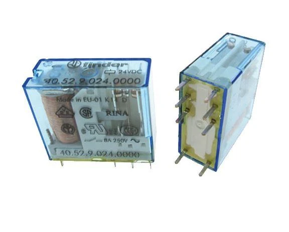 Finder 40.52.9.024.0000 24v 8a Dc 2 Kontak Minyatür Pcb Röle 5mm - 1