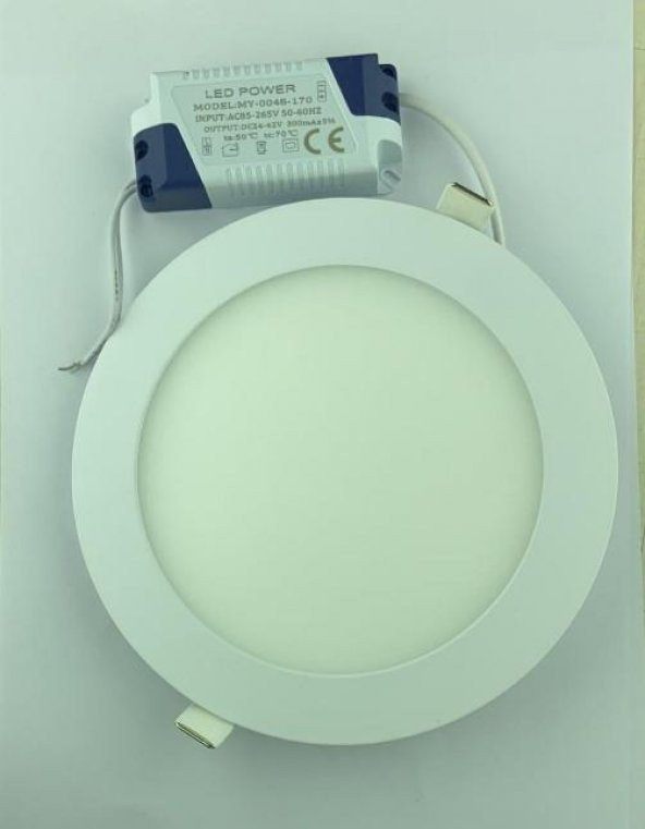 LED Armatür Downlight 12W BEYAZ  PANEL LED  OOKAY