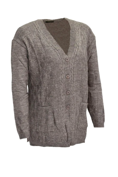 Kadın Cepli Triko  Hırka BGL-ST04128 - Resim 6