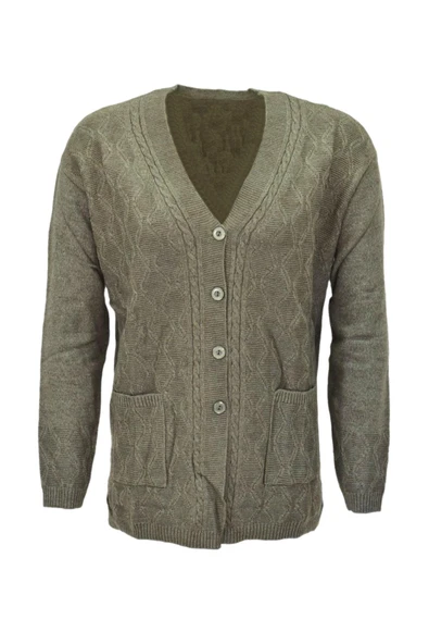 Kadın Cepli Triko  Hırka BGL-ST04128 - Resim 4