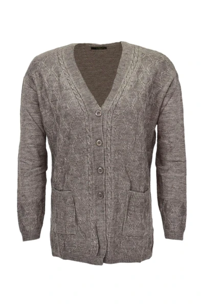 Kadın Cepli Triko  Hırka BGL-ST04128 - Resim 2