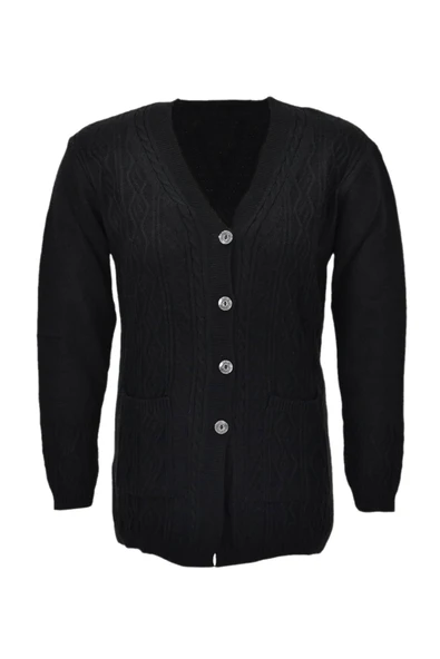 Kadın Cepli Triko  Hırka BGL-ST04128 - Resim 3