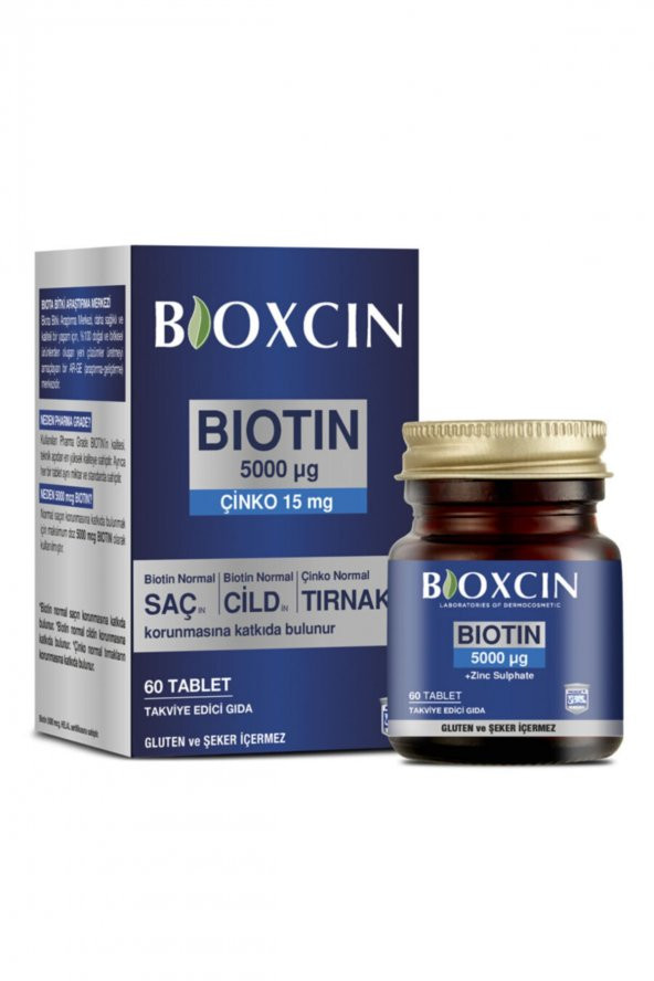 Bioxcin Biotin 5000 Mcg Takviye Edici Gıda 60 Tablet