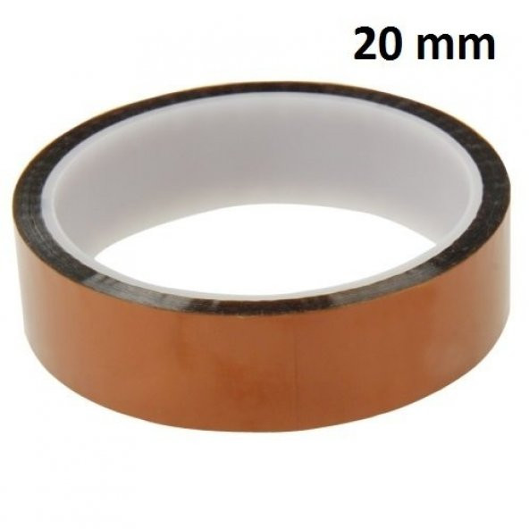 Polyimid (KAPTON) Yüksek Isı İzolasyon Bandı 20mm/33mt - 2
