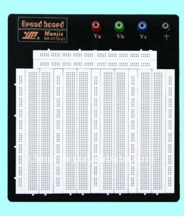 4 LÜ Büyük Boy Breadboard 3220 Delik Beyaz Born Klemensli ( 2,54 Header Uyumlu )