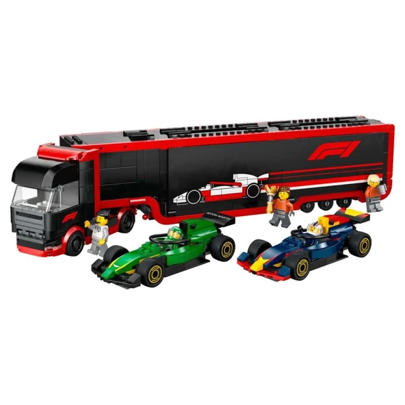 Nessiworld LEGO City RB20 ve AMR24 F1 Arabalı F1 Kamyonu 60445