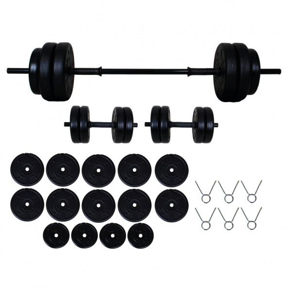 Aydın Sport 65 kg Dambıl Seti'' Halter Seti ve Ağırlık Fitness Seti