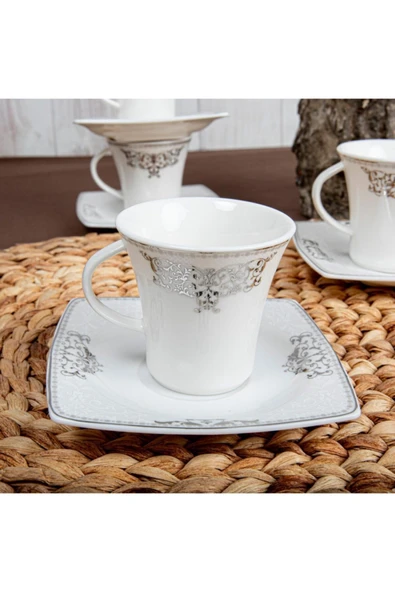 Güral Porselen Carolıne Türk Kahve Fincan Takımı GBSCR12KT84056861 - 2