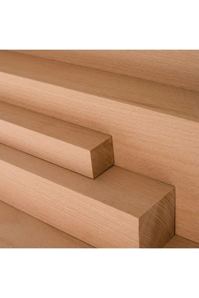 (125 cm) Gürgen Çıta Tahta Taslak Ahşap Blok Silimiş Planyalı Kereste - 3