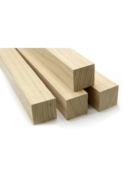 (25 cm) Dişbudak Çıta Tahta Taslak Ahşap Blok Silimiş Planyalı Kereste - 2