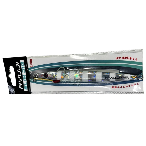 Ryuji Slim Jig 15.5cm 120gr Speed Jig Yem  Zebra Glow