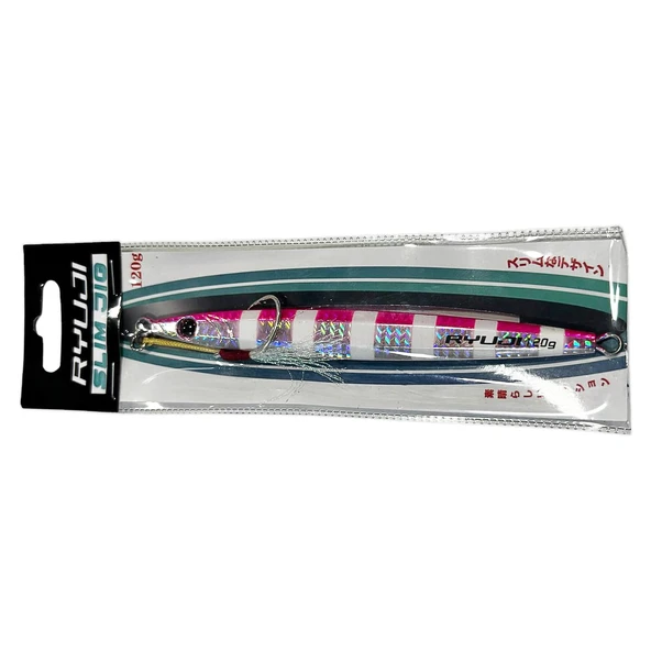 Ryuji Slim Jig 15.5cm 120gr Speed Jig Yem  Pink Zebra Glow ürün görseli