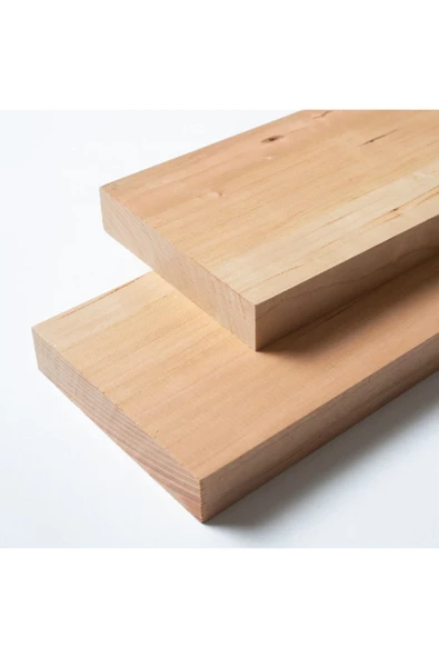 (100 cm) Kiraz Çıta Tahta Taslak Ahşap Blok Silimiş Planyalı Kereste - 2